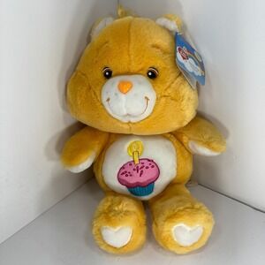 Care Bears 20th Anniversary Plush Bear 2002 Carlton Cards Birthday Cupcake 16"